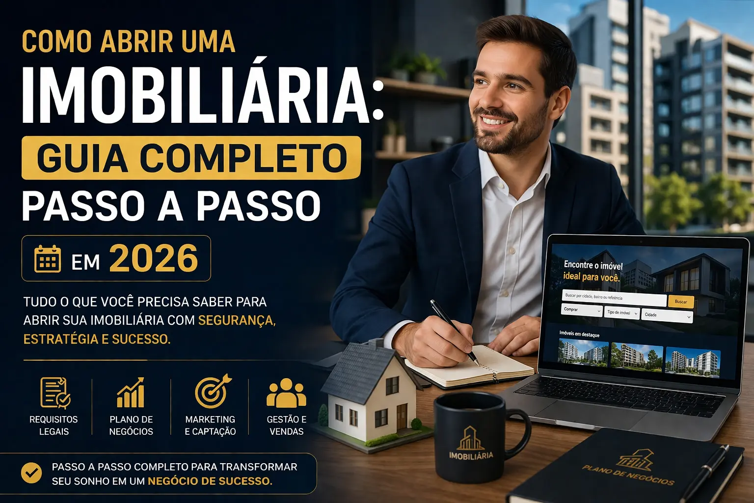 Como abrir uma imobiliária: guia completo passo a passo em 2026