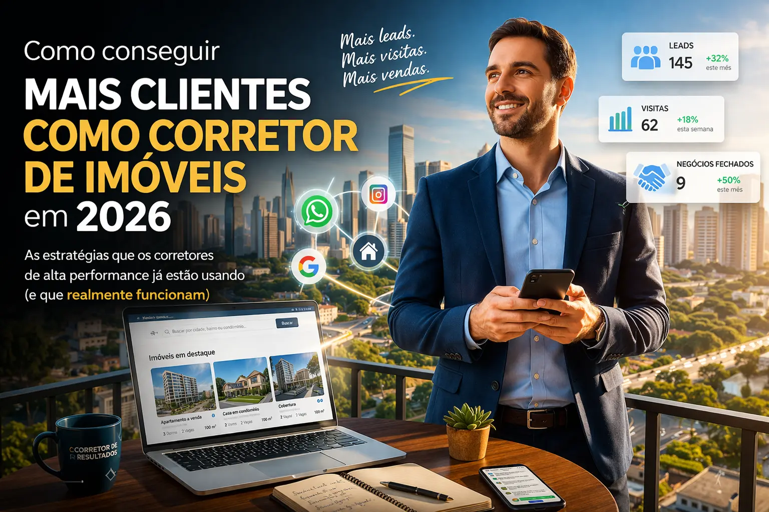 Como conseguir mais clientes como corretor de imóveis em 2026