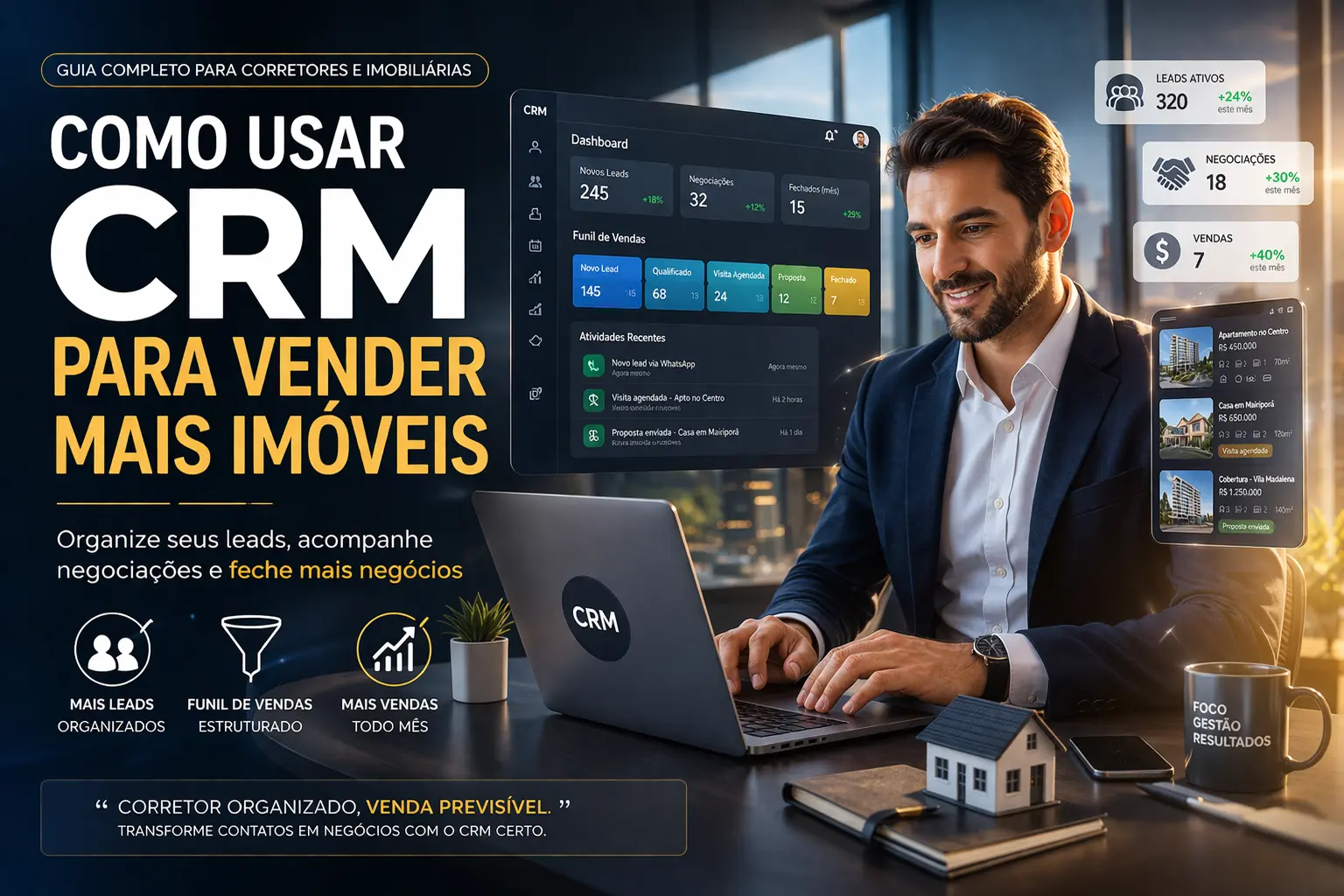 Como usar CRM para vender mais imóveis (Guia completo para corretores e imobiliárias)
