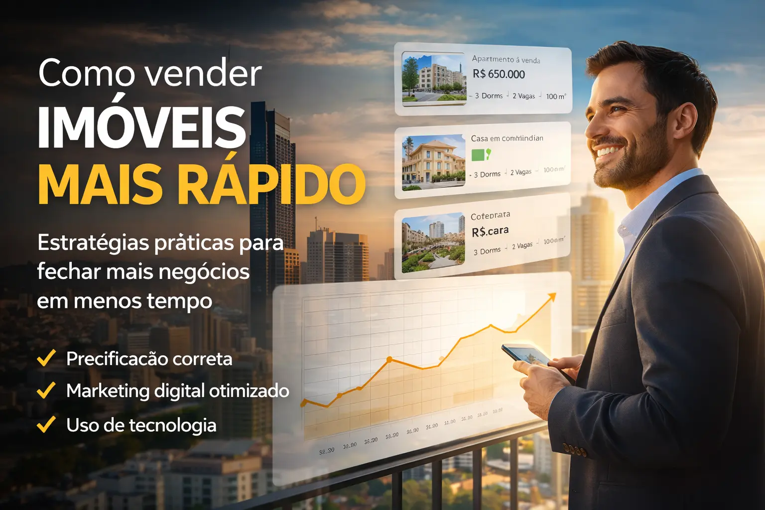 Como vender imóveis mais rápido: guia completo para corretores e imobiliárias