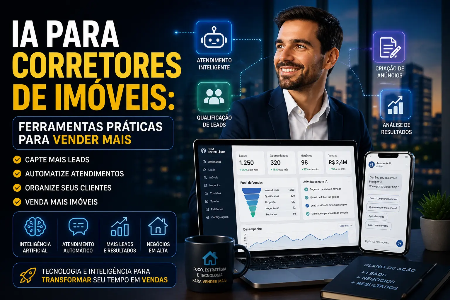 IA para corretores de imóveis: ferramentas práticas para vender mais em 2026