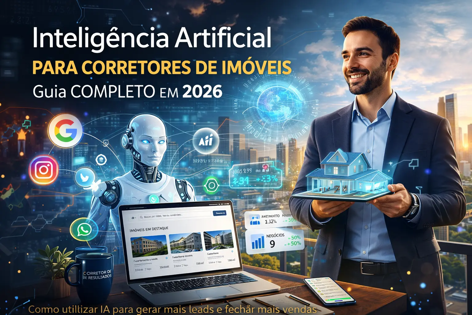 Inteligência Artificial para Corretores de Imóveis: Guia Completo para Vender Mais em 2026
