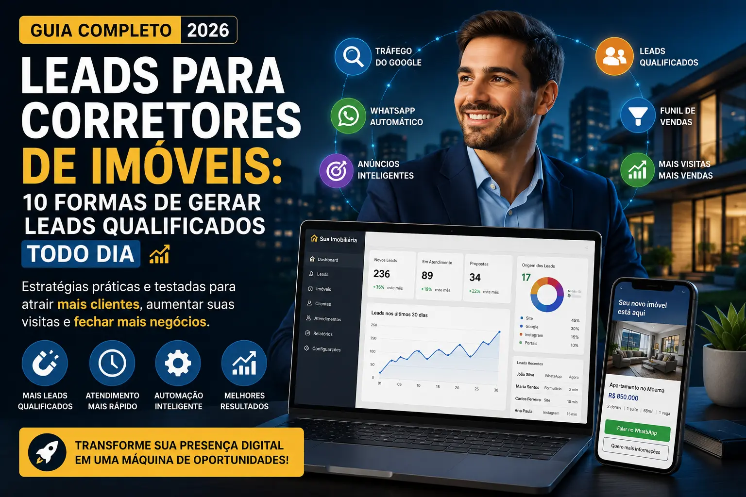 Leads para corretores de imóveis: 10 formas de gerar leads qualificados todo dia