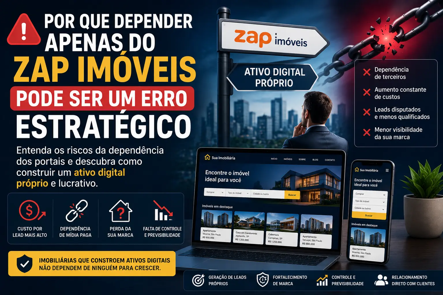 Por que depender apenas do Zap Imóveis pode ser um erro estratégico