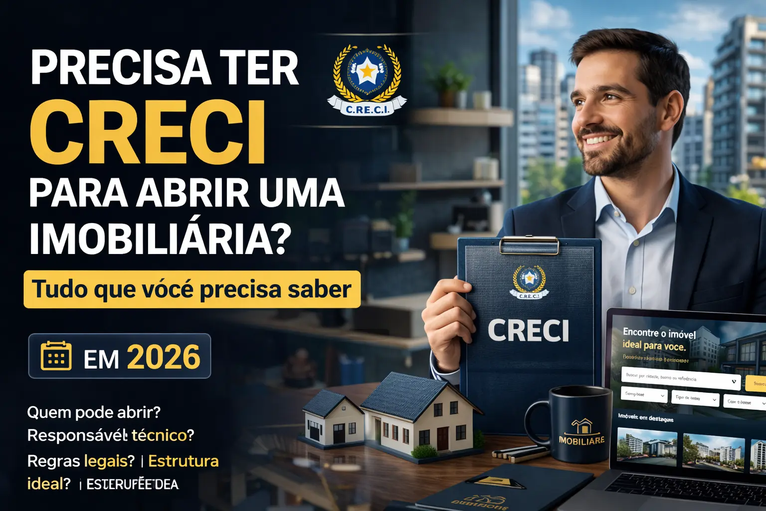 Precisa ter CRECI para abrir uma imobiliária? Tudo que você precisa saber