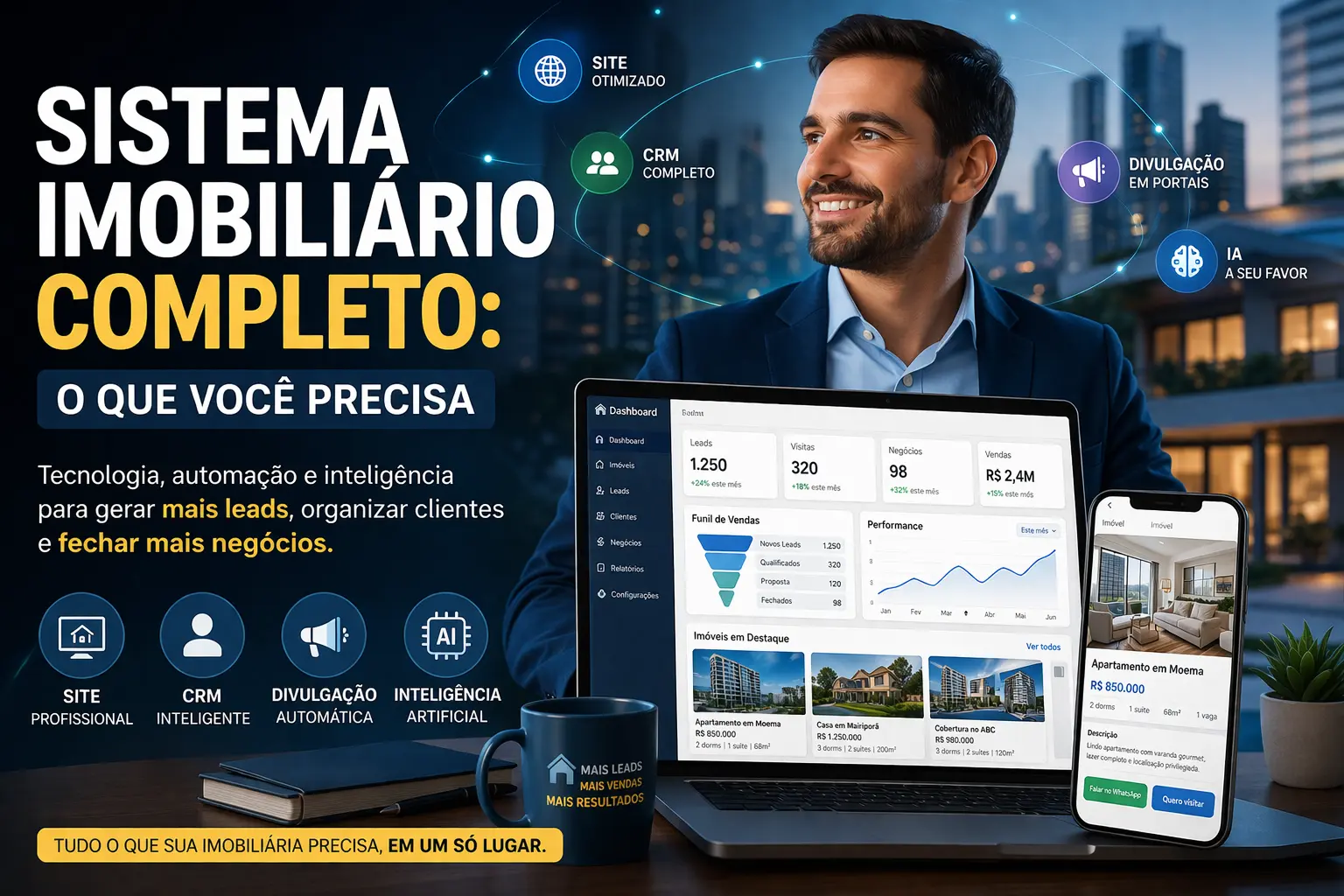 Sistema imobiliário completo: o que você precisa para vender mais em 2026