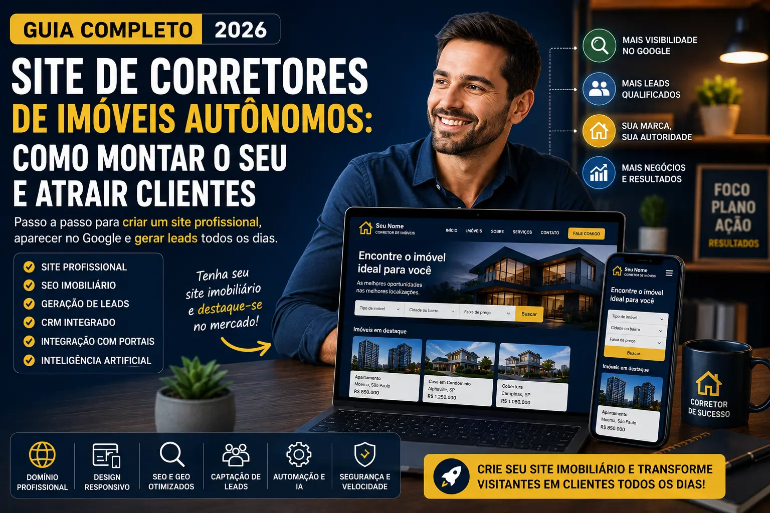 Site de corretores de imóveis autônomos: como montar o seu e atrair clientes