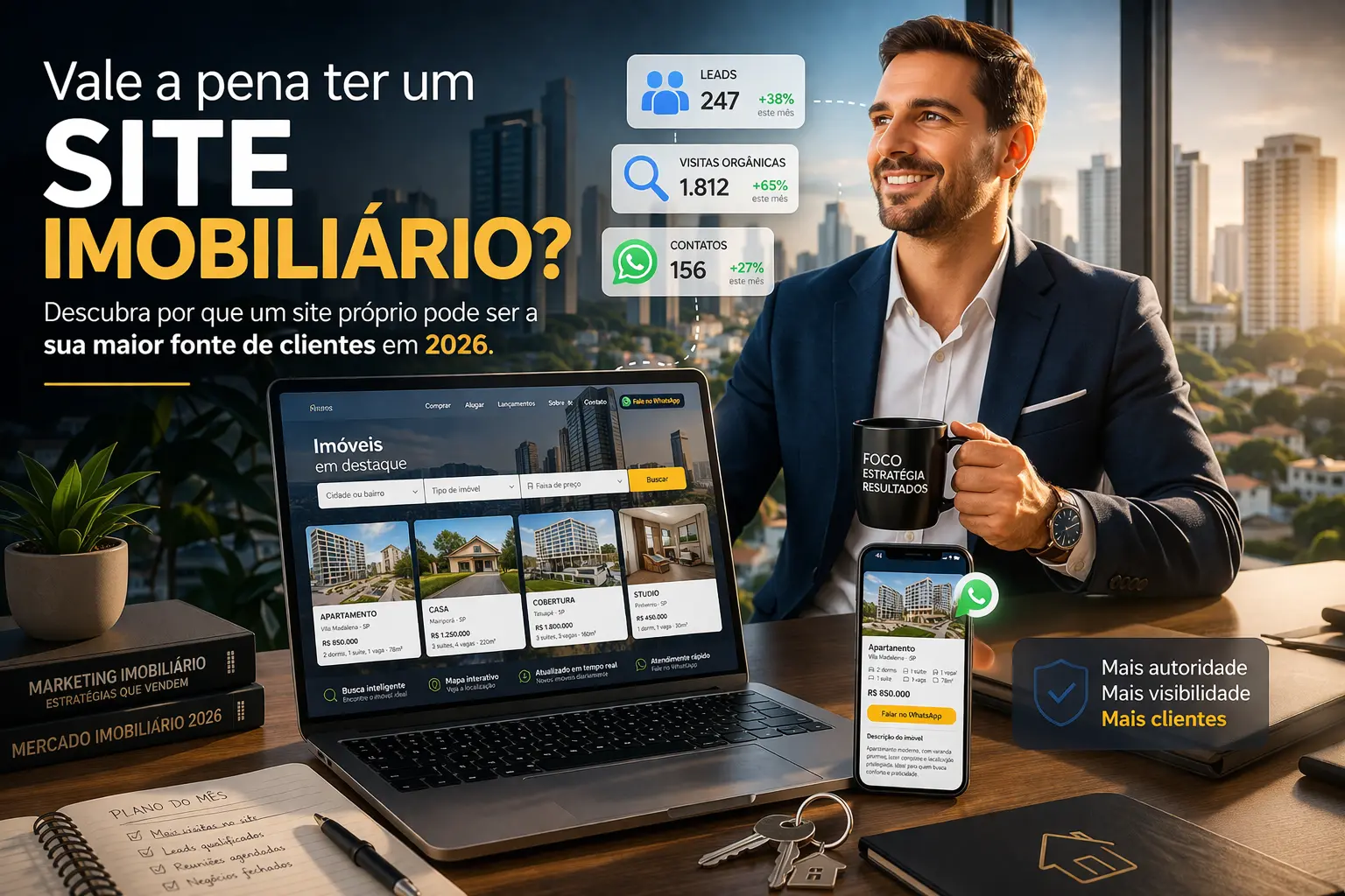 Vale a pena ter um site imobiliário em 2026?