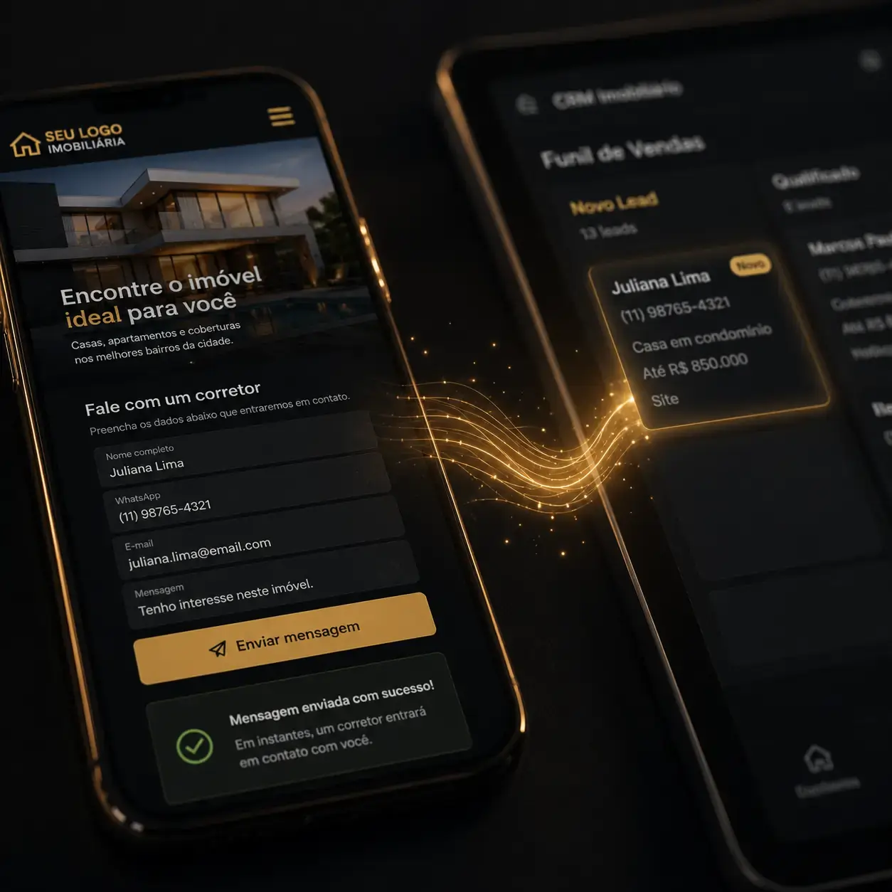 Site Imobiliário com CRM Integrado