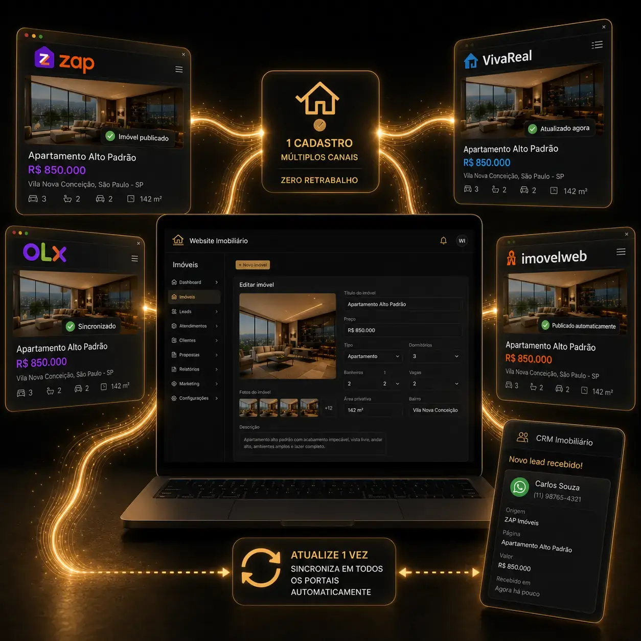 Site Imobiliário com Integração de Portais